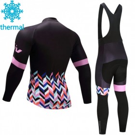 Tenue Cycliste Manches Longues et Collant à Bretelles 2017 CCC Liv Femme Hiver Thermal Fleece N006